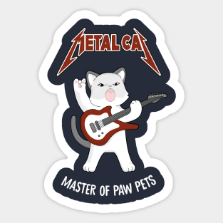 Metal Cat Sticker